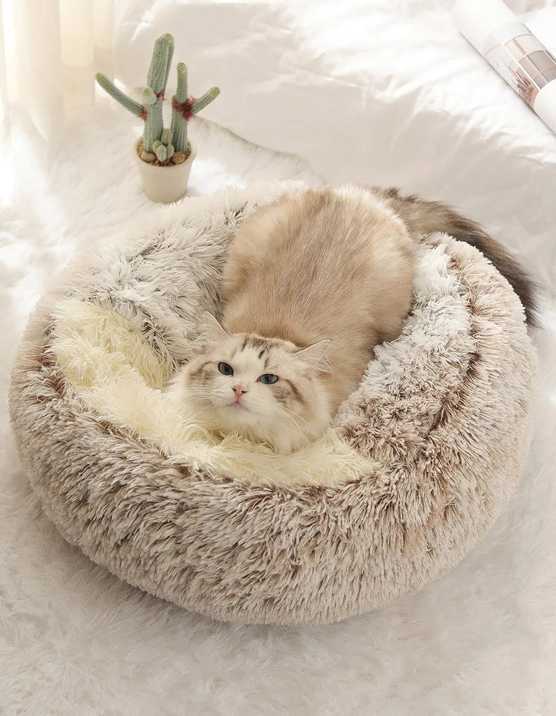Autumn & Winter Soft Plush Pet Bed